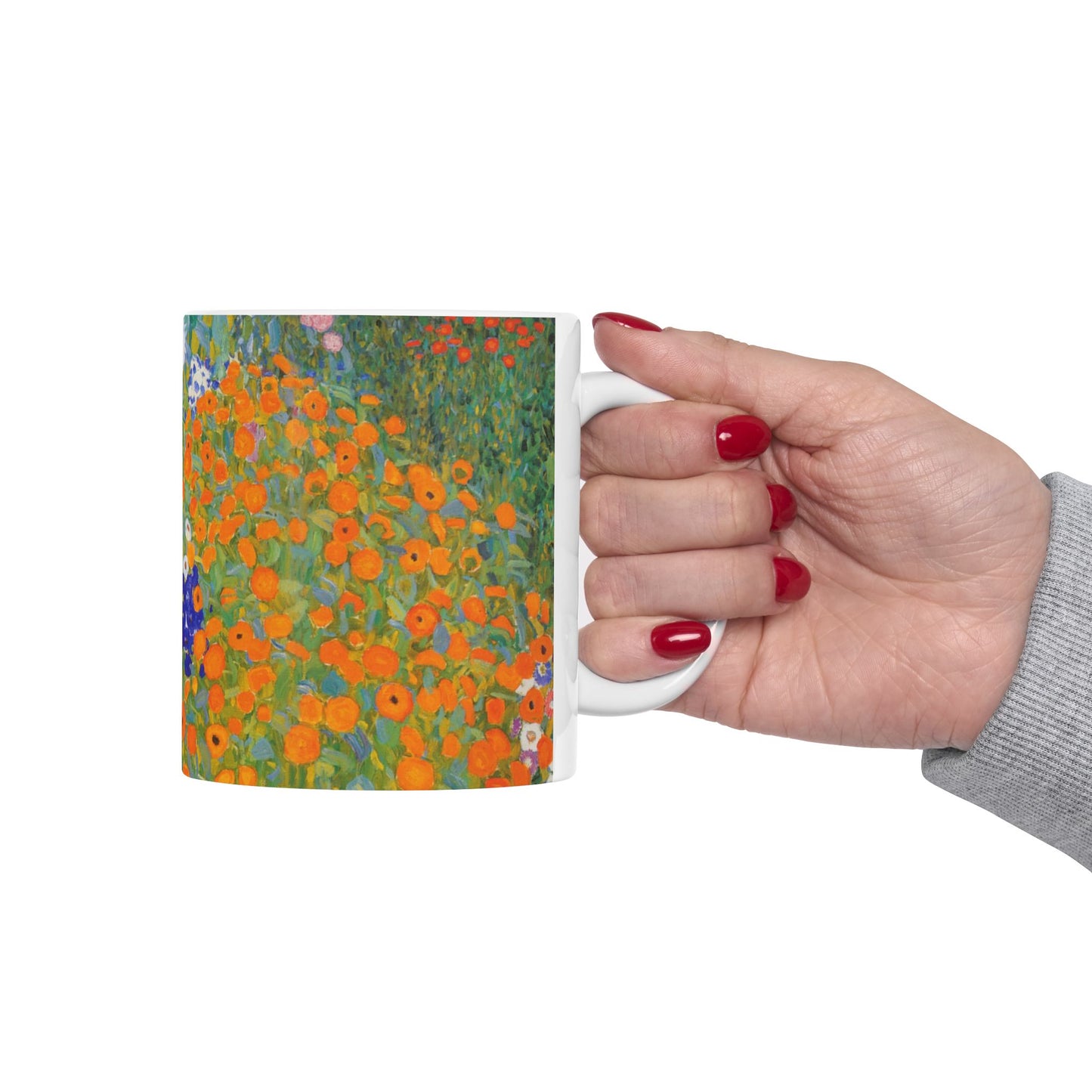 Flower Garden Gustav Klimt Art Nouveau Ceramic Coffee Mug 11oz Mug