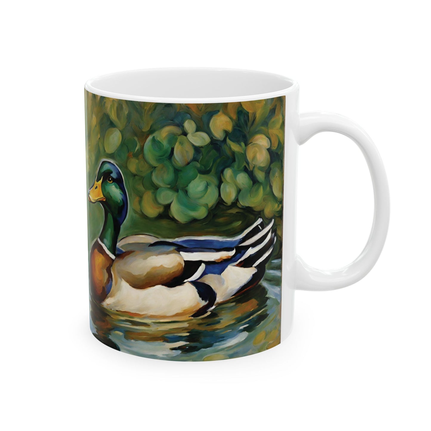 Mallard Duck Coffee Mug 11oz Art Ceramic Cup Mug