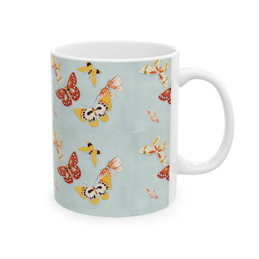 Japanese Butterflies Ceramic Coffee Mug 11oz Mug 11oz