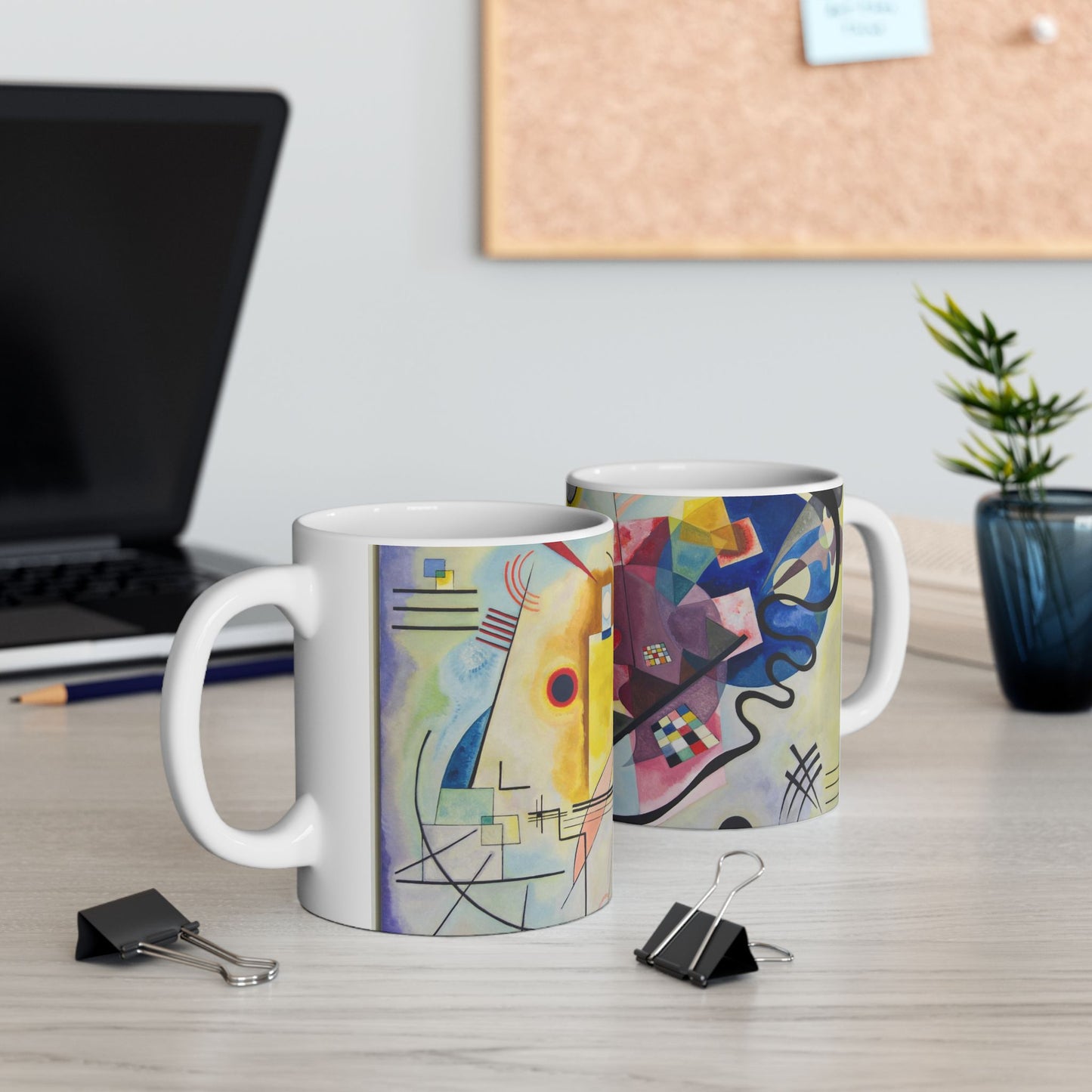 Abstract Art Coffee Mug 11oz Wassily Kandinsky 11oz Coffee Mugs Fall Picks Home & Living Kitchen mug Mugs Sublimation White base Mug