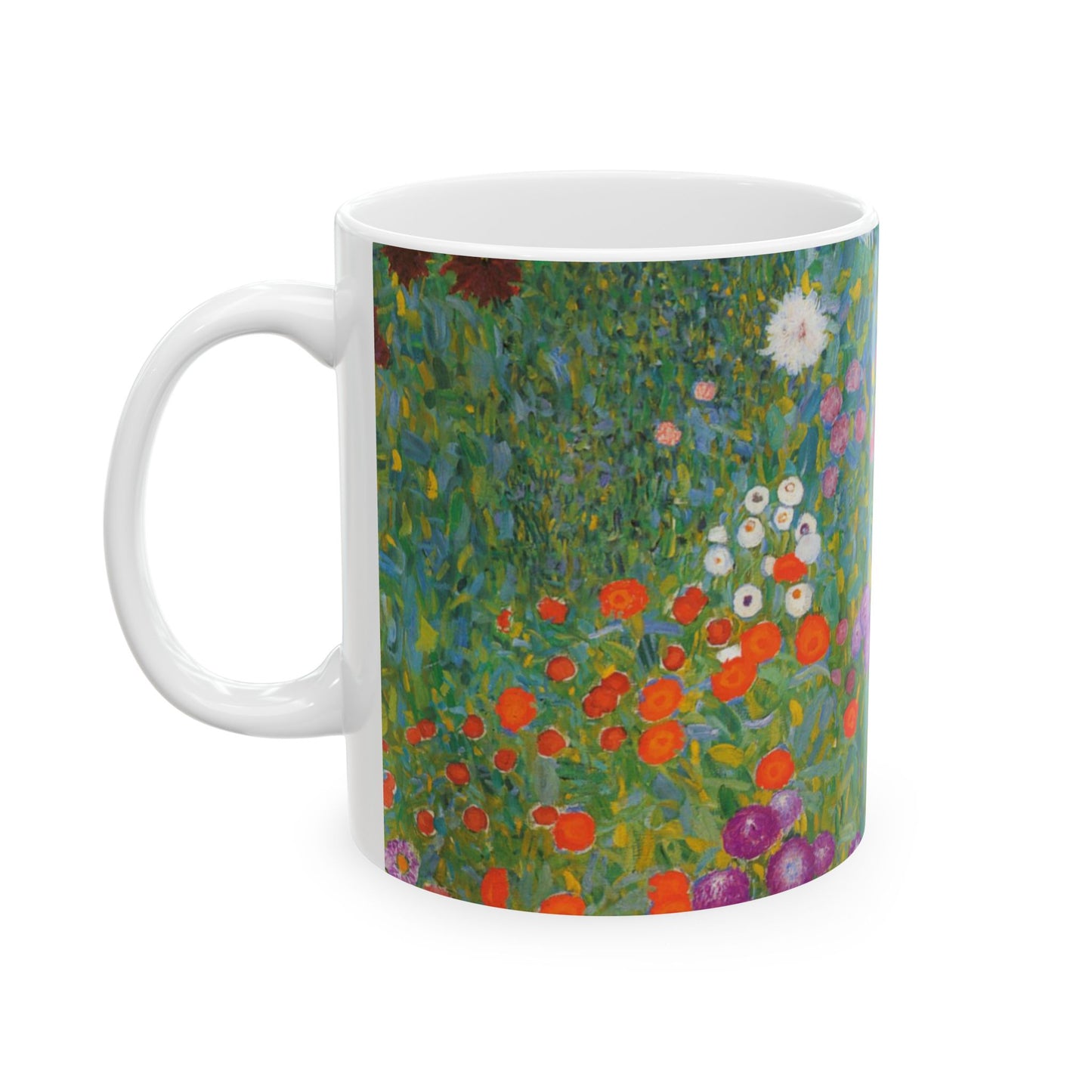 Flower Garden Gustav Klimt Art Nouveau Ceramic Coffee Mug 11oz Mug