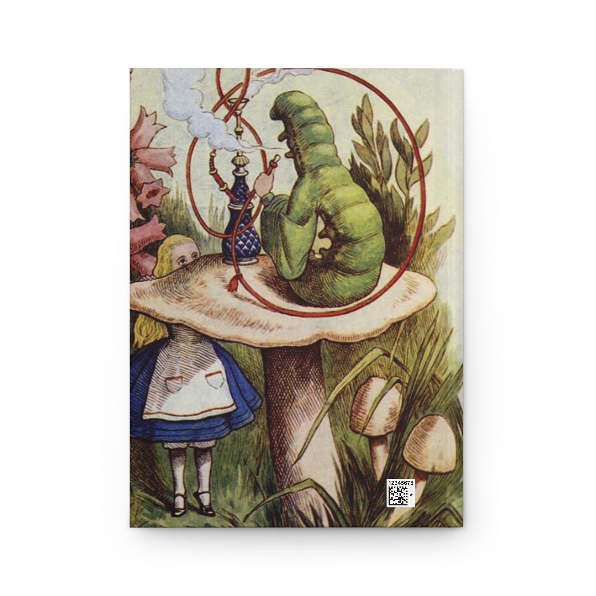 Caterpillar Hardcover Journal Alice In Wonderland Art Paper products