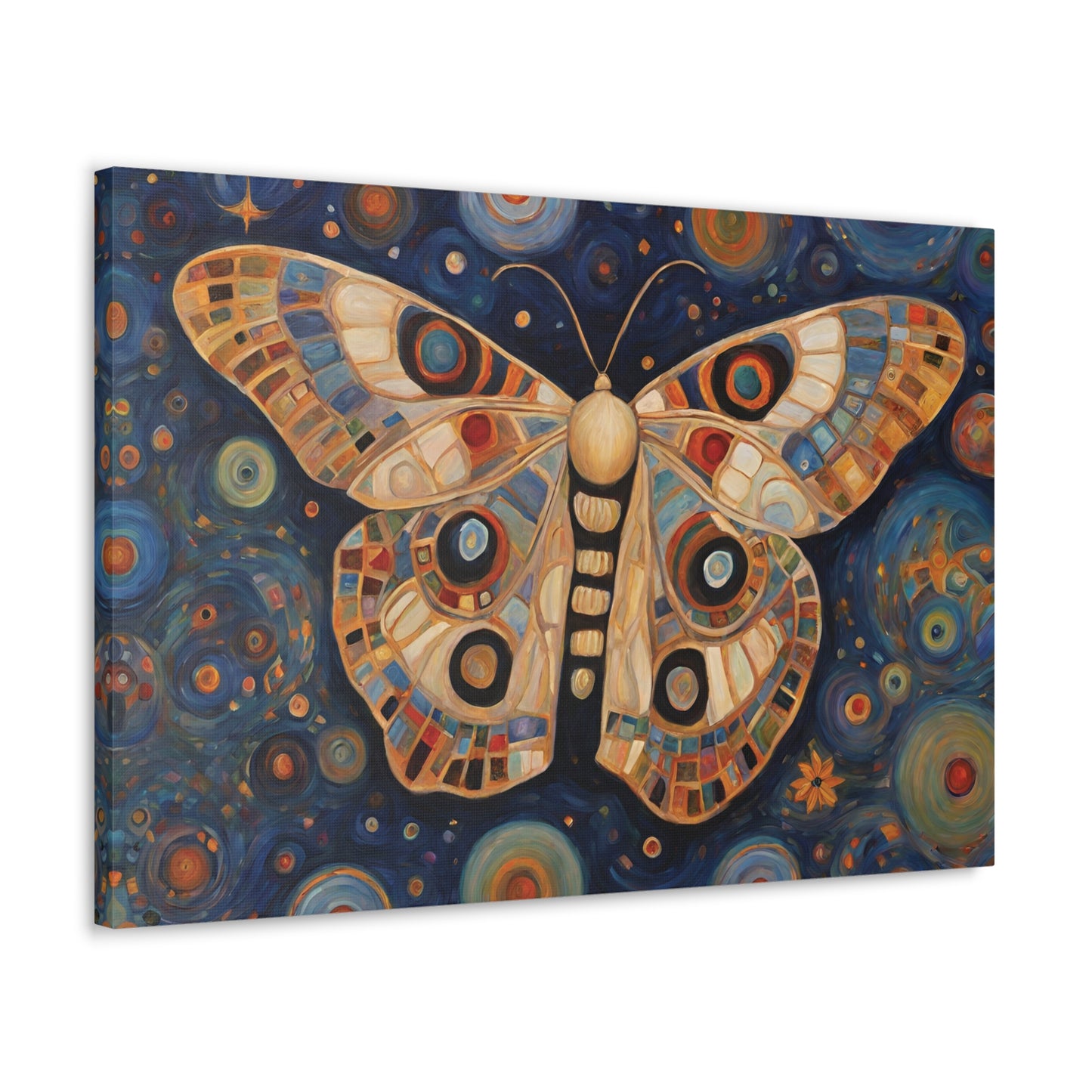 Bohemian Butterfly Art Canvas Print 30x20 Inch Canvas