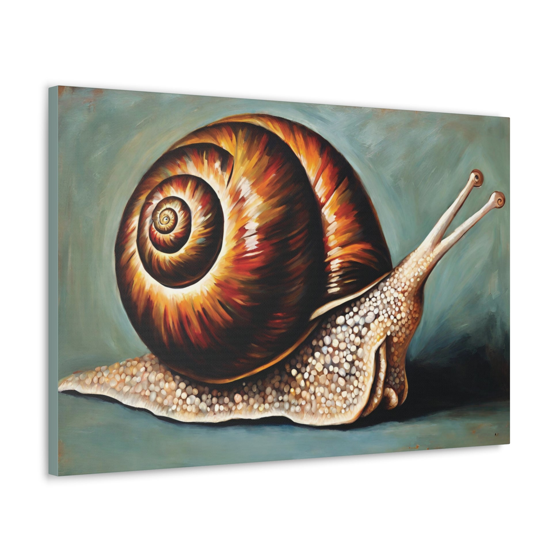 Snail Canvas Gallery Wrap 30x20 Inch Wall Art Art & Wall Decor Canvas Fall Picks Hanging Hardware Home & Living Indoor Top Spring Products Valentine's Day promotion Canvas