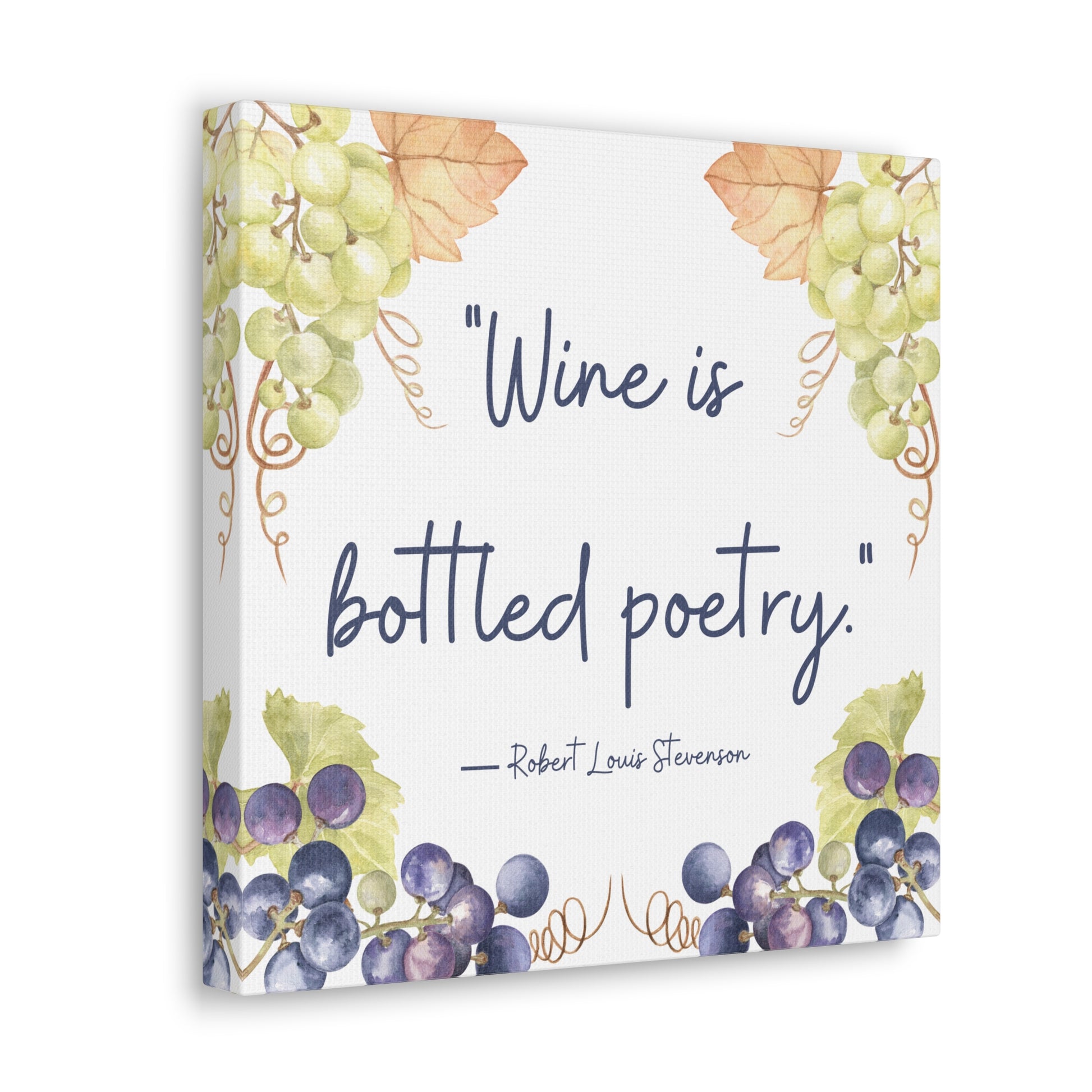 Wine Quote 12x12 inch Canvas Print Kitchen Wall Art Canvas