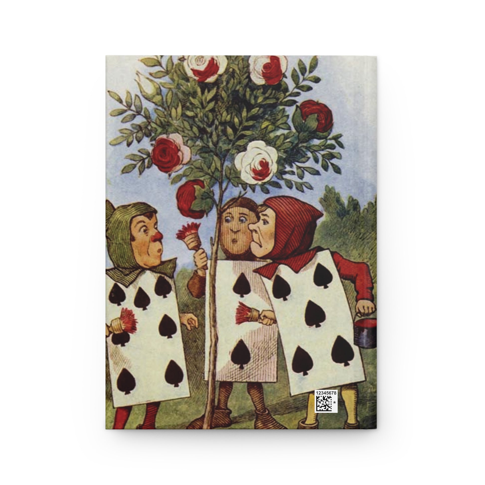 Painting The Roses Red Hardcover Journal Alice In Wonderland Art Paper products