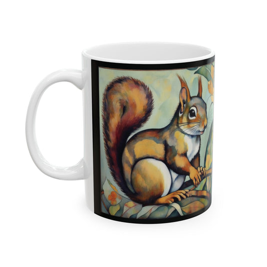 Squirrel Coffee Mug Tea Ceramic 11oz