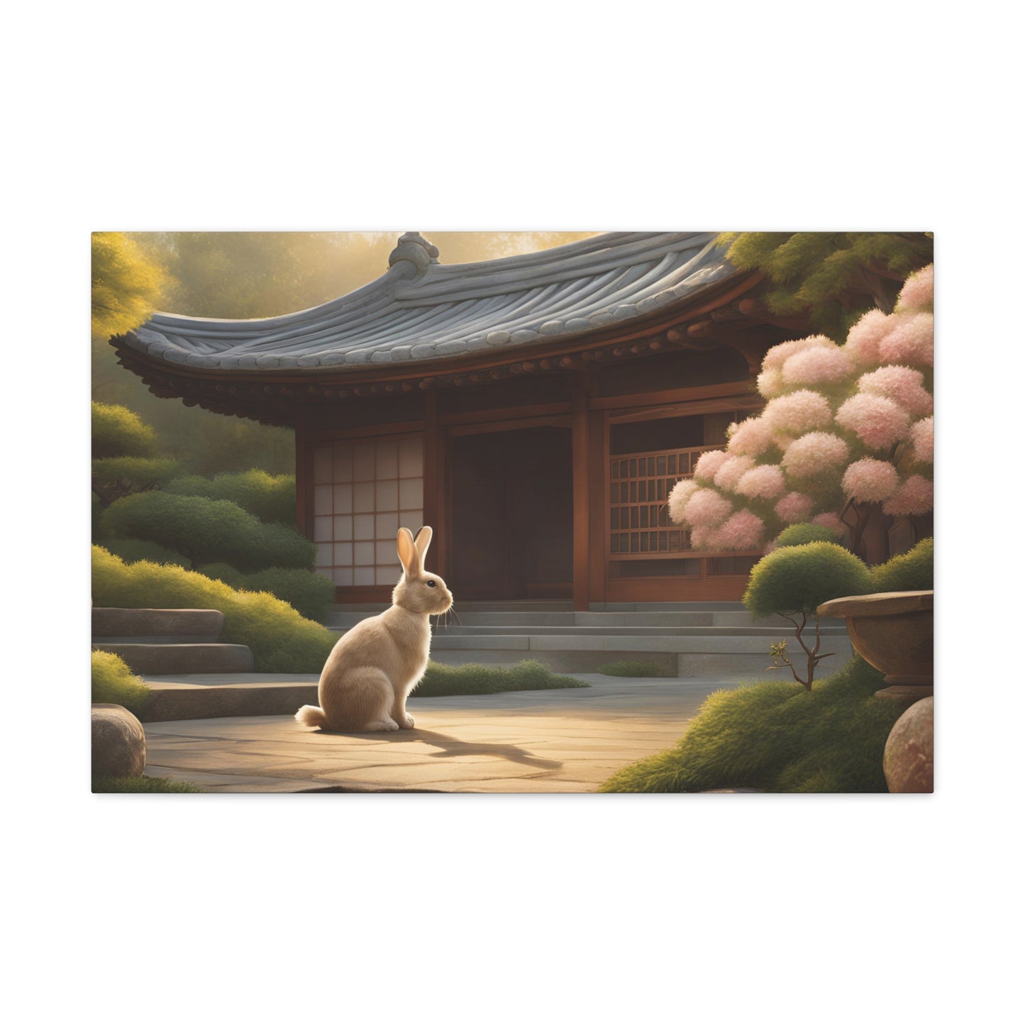 Rabbit In Japan 30x20 Inch Canvas Wall Art Gallery Wrap Canvas