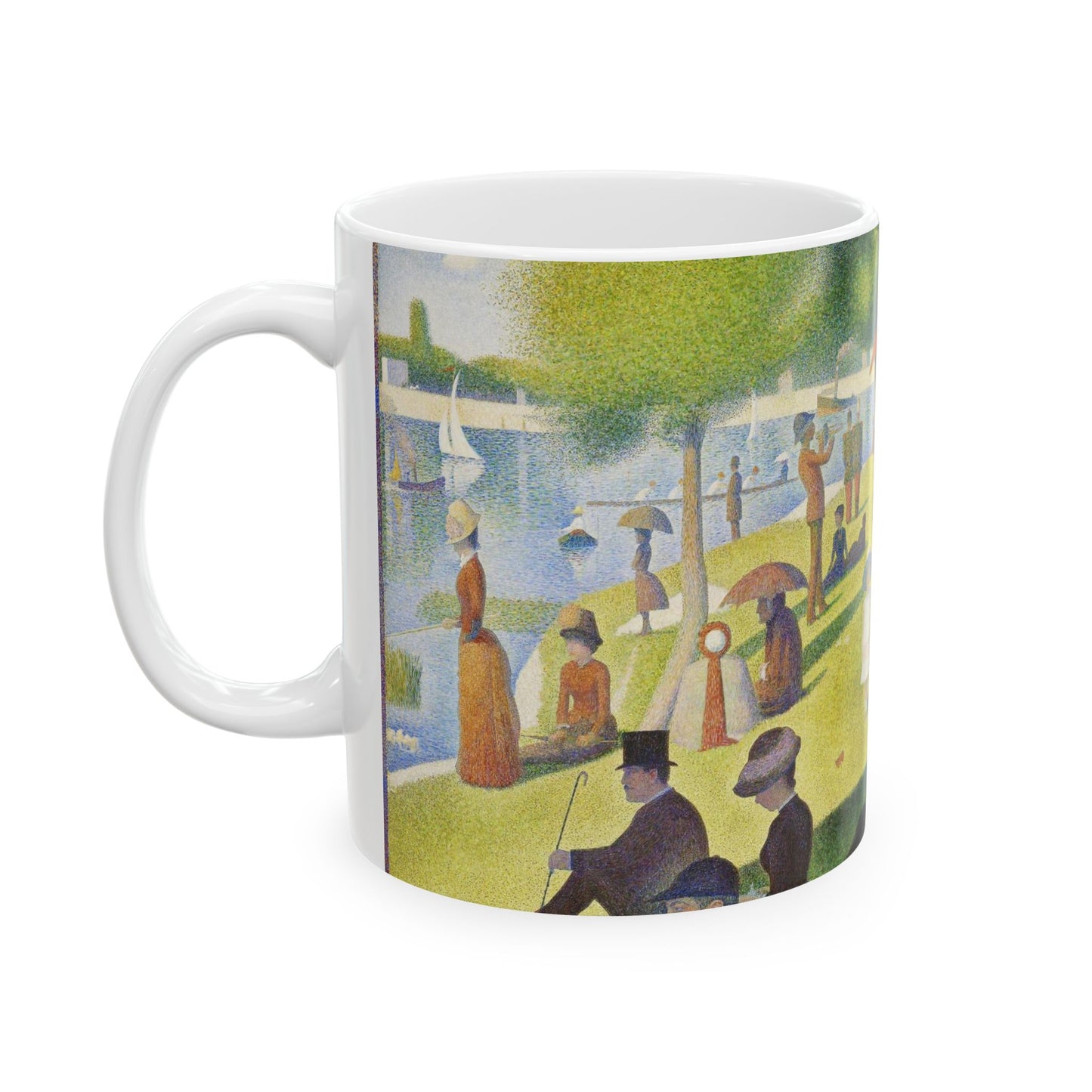 Coffee Mug A Sunday Afternoon Georges Seurat Art 11 oz 11oz Coffee Mugs Fall Picks Home & Living Kitchen mug Mugs Sublimation White base Mug