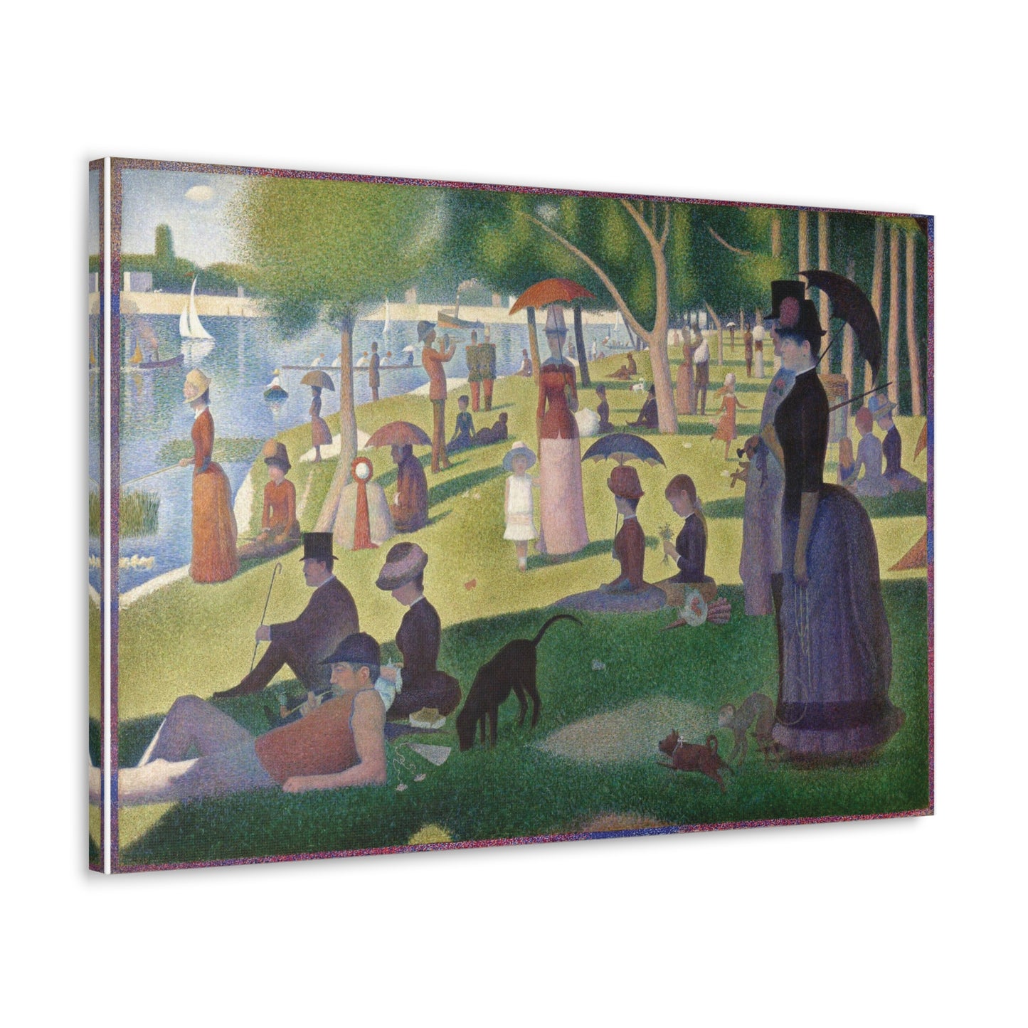 A Sunday Afternoon on the Island of La Grande Jatte Canvas Print 30x20 Inch Canvas