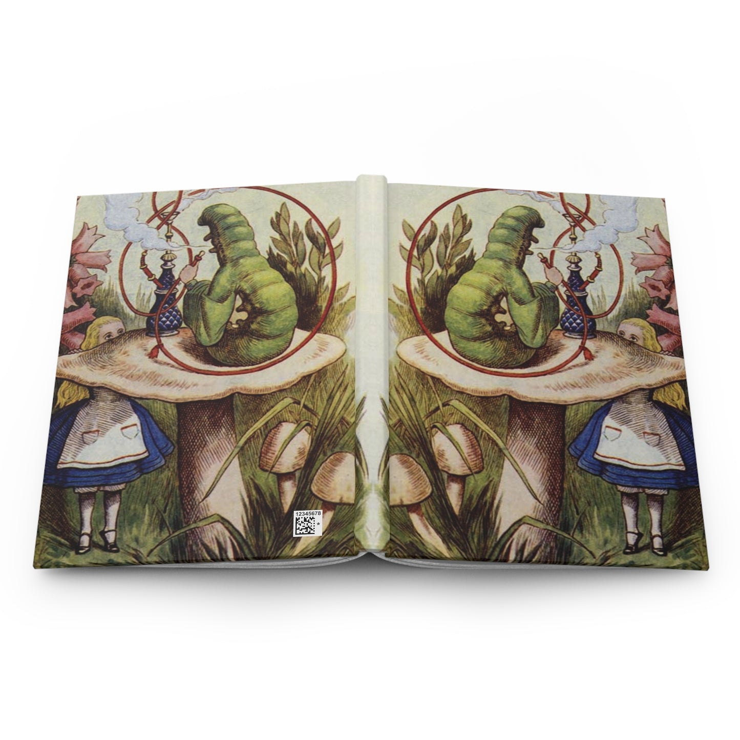 Caterpillar Hardcover Journal Alice In Wonderland Art Paper products