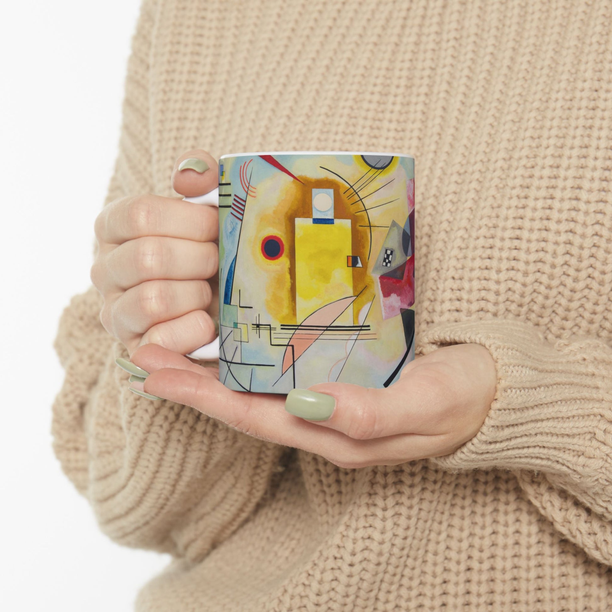 Abstract Art Coffee Mug 11oz Wassily Kandinsky 11oz Coffee Mugs Fall Picks Home & Living Kitchen mug Mugs Sublimation White base Mug