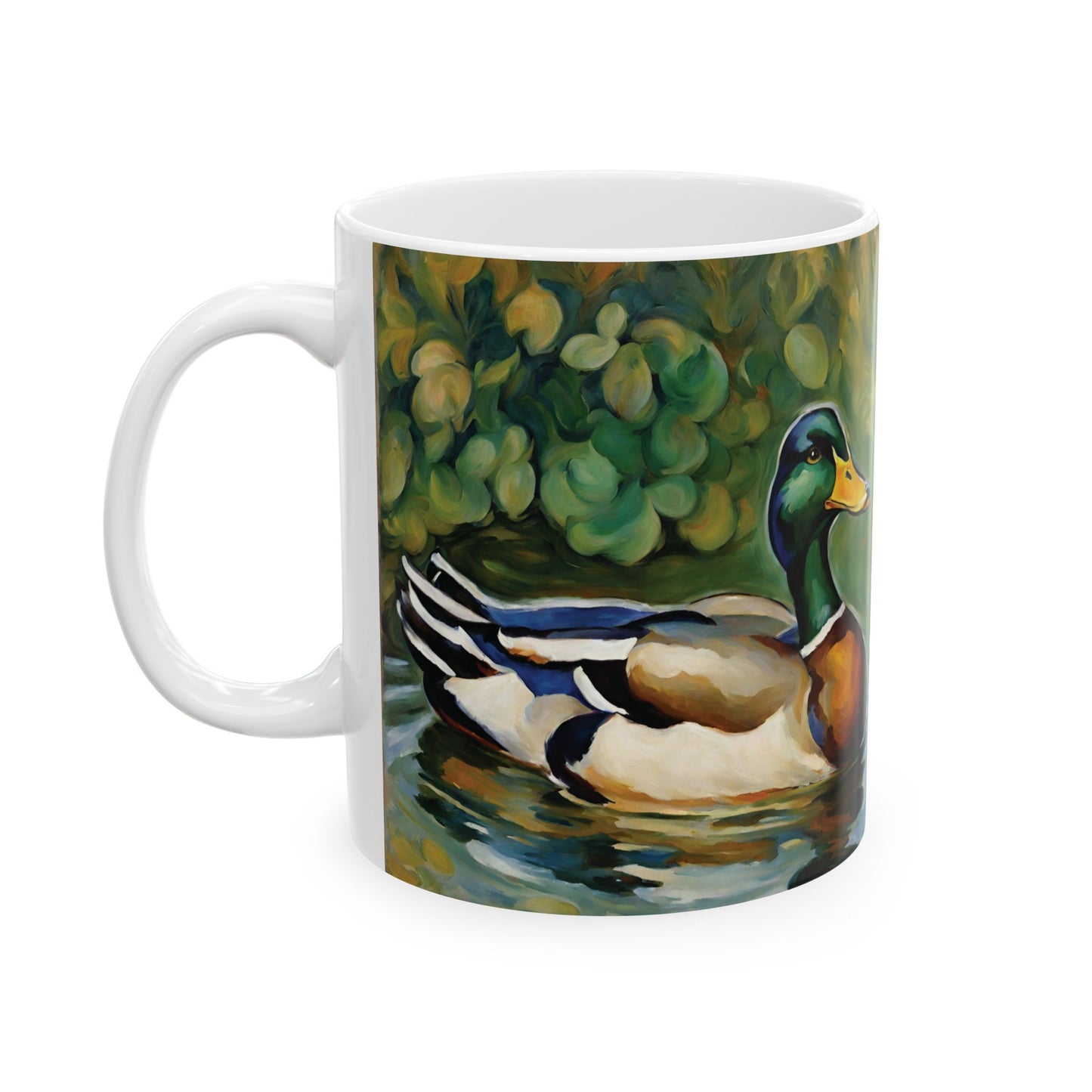 Mallard Duck Coffee Mug 11oz Art Ceramic Cup Mug