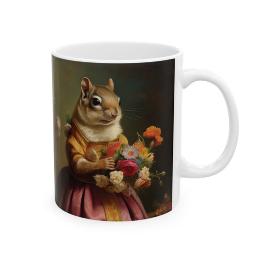 Chipmunk Princess Coffee Mug Cup 11oz Fantasy Art Mug 11oz