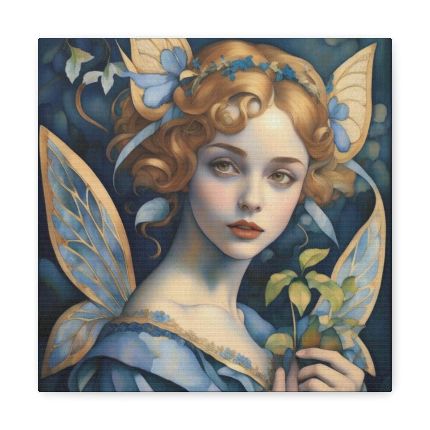 Fairy Pixie Art Canvas Gallery Wrap Print 12x12 inch