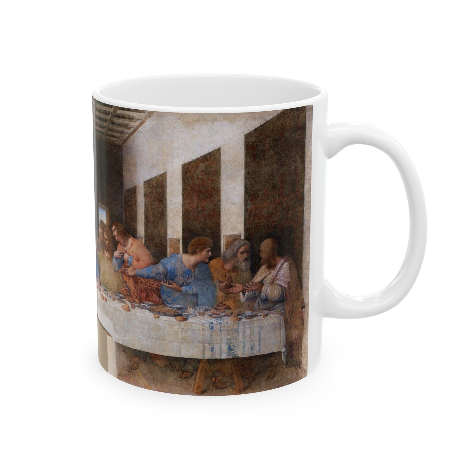 The Last Supper Da Vinci Art Ceramic Mug 11oz 11oz Coffee Mugs Holiday Picks Home & Living Kitchen mug Mugs Sublimation White base Mug