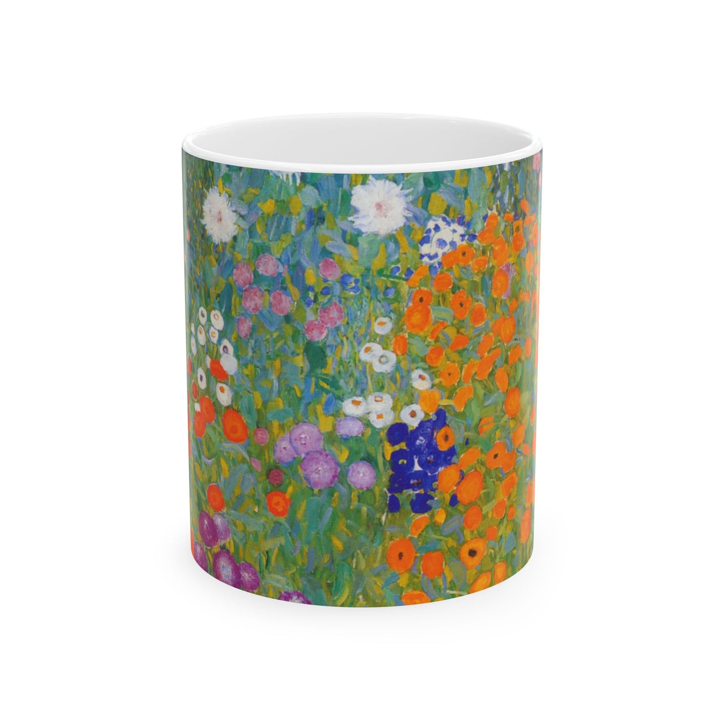 Flower Garden Gustav Klimt Art Nouveau Ceramic Coffee Mug 11oz Mug