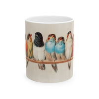 A Perch of Birds Ceramic Coffee Mug 11oz Hector Giacomelli Art 11oz