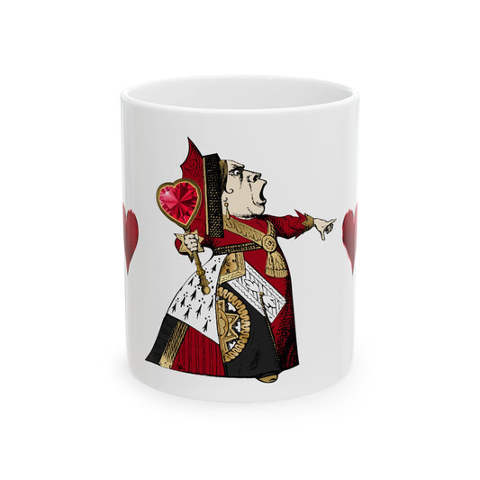 Queen Of Hearts Ceramic Coffee Mug 11oz Alice In Wonderland Art Mug