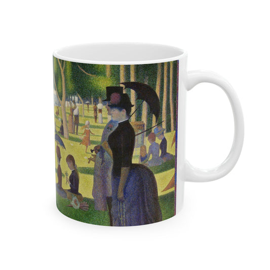 Coffee Mug A Sunday Afternoon Georges Seurat Art 11 oz 11oz Coffee Mugs Fall Picks Home & Living Kitchen mug Mugs Sublimation White base Mug