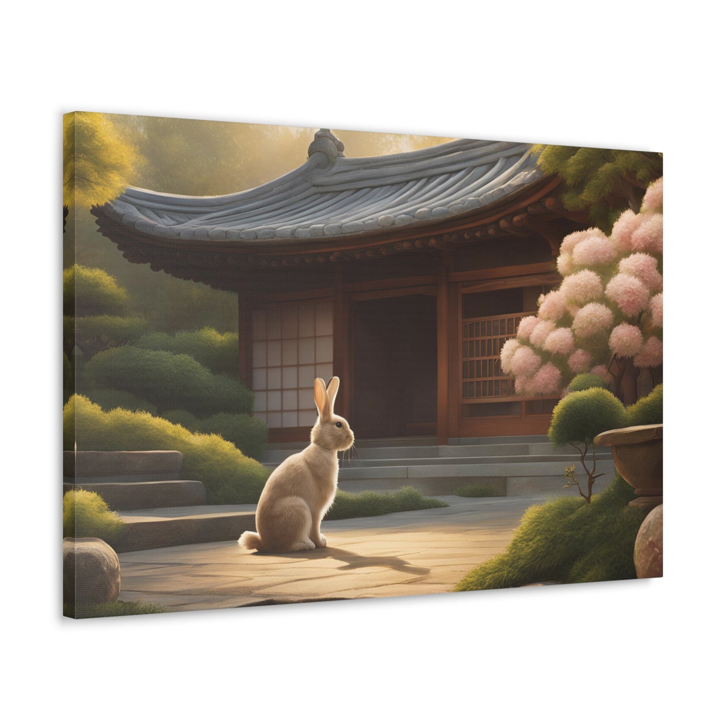 Rabbit In Japan 30x20 Inch Canvas Wall Art Gallery Wrap Canvas