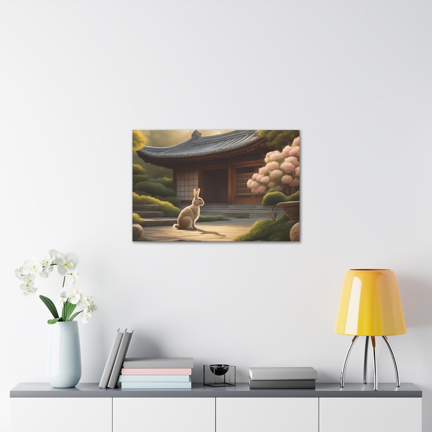 Rabbit In Japan 30x20 Inch Canvas Wall Art Gallery Wrap Canvas