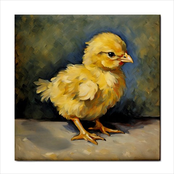 Baby Chick Ceramic Tile 4.25 Inches Ceramic Tile