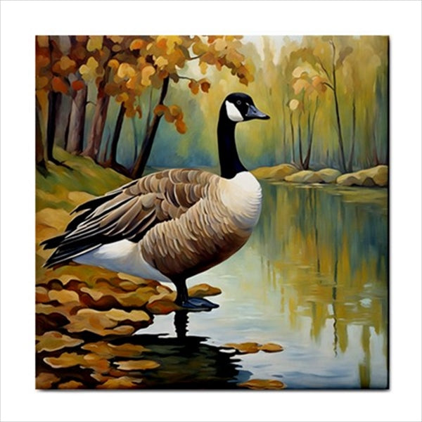 Canada Goose Ceramic Tile Decorative Backsplash 4.25 Inches Ceramic Tile