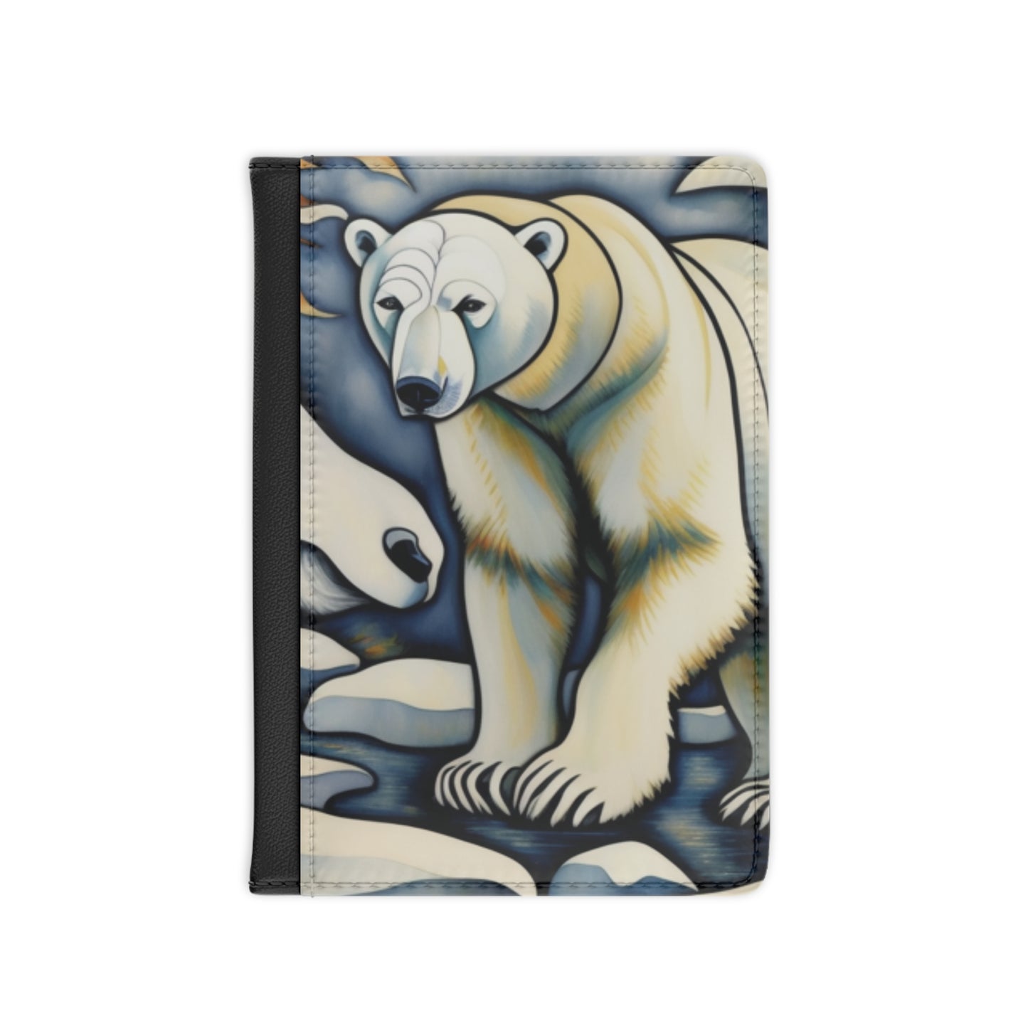 Polar Bear Art Passport Cover Travel ID Holder Animal Animal Art Passport Passport Cover Polar Bear Travel Travel ID Handbag & Wallet Accessories