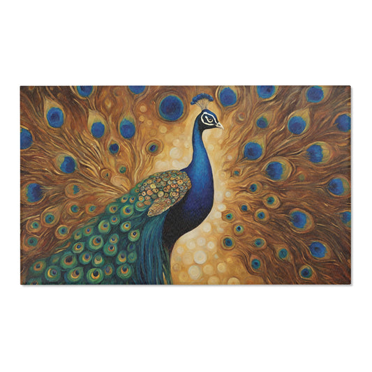 Peacock Area Rug 36x60 inches 36x60 Inch Rug Area Rug Bird Peacock Polyester Chenille Rug Rectangular Rug Rug