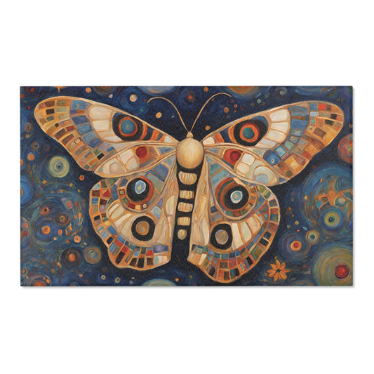 Butterfly Art Area Rug 36x60 inches 36x60 Inch Rug Area Rug Butterfly Polyester Chenille Rug Rectangular Rug Rug