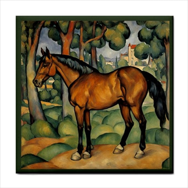 Horse Ceramic Tile Decorative Backsplash 4.25 Inches Ceramic Tile