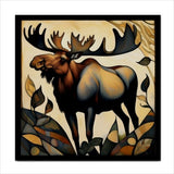 Forest Animals Ceramic Tile Set Of 12 Art Tiles