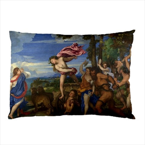 Bacchus And Ariadne Titian Art Pillow Case