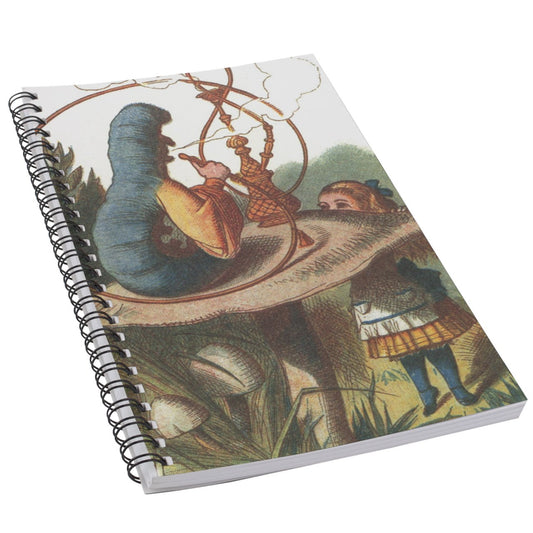 Alice In Wonderland Caterpillar Hookah 50 Page Lined Spiral Notebook Alice In Wonderland Diary Journal Notebook Office Products Paper Planner Notebook