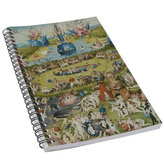 Garden Of Earthly Delights Bosch Art 50 Page Lined Spiral Notebook Diary Journal Notebook Office Products Paper Planner Notebook