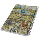 Garden Of Earthly Delights Bosch Art 50 Page Lined Spiral Notebook