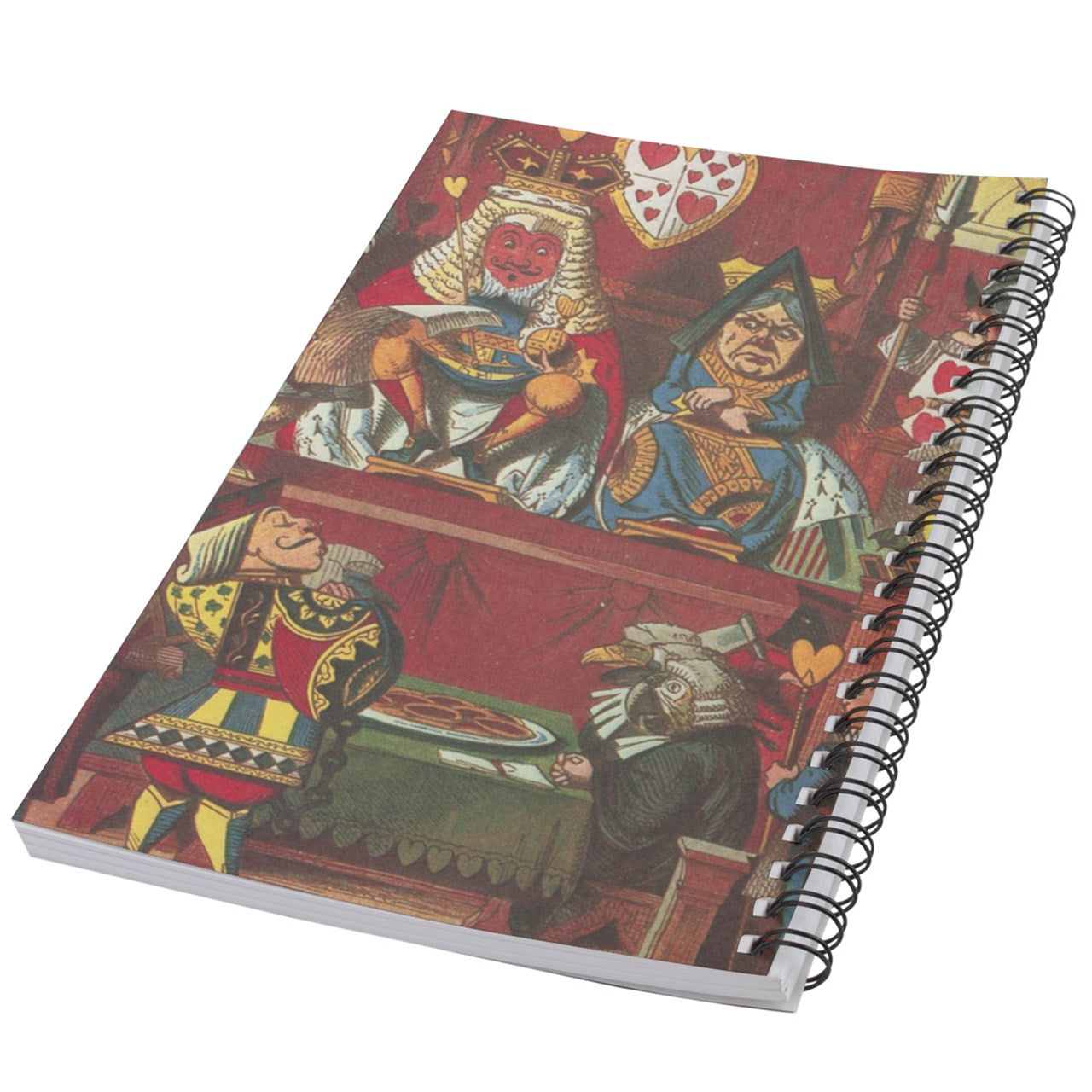 Queen And King Of Hearts Art 50 Page Lined Spiral Notebook Notebook