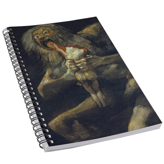 Saturn Devouring His Children Goya Art 50 Page Lined Spiral Notebook Diary Journal Notebook Office Products Paper Planner Notebook