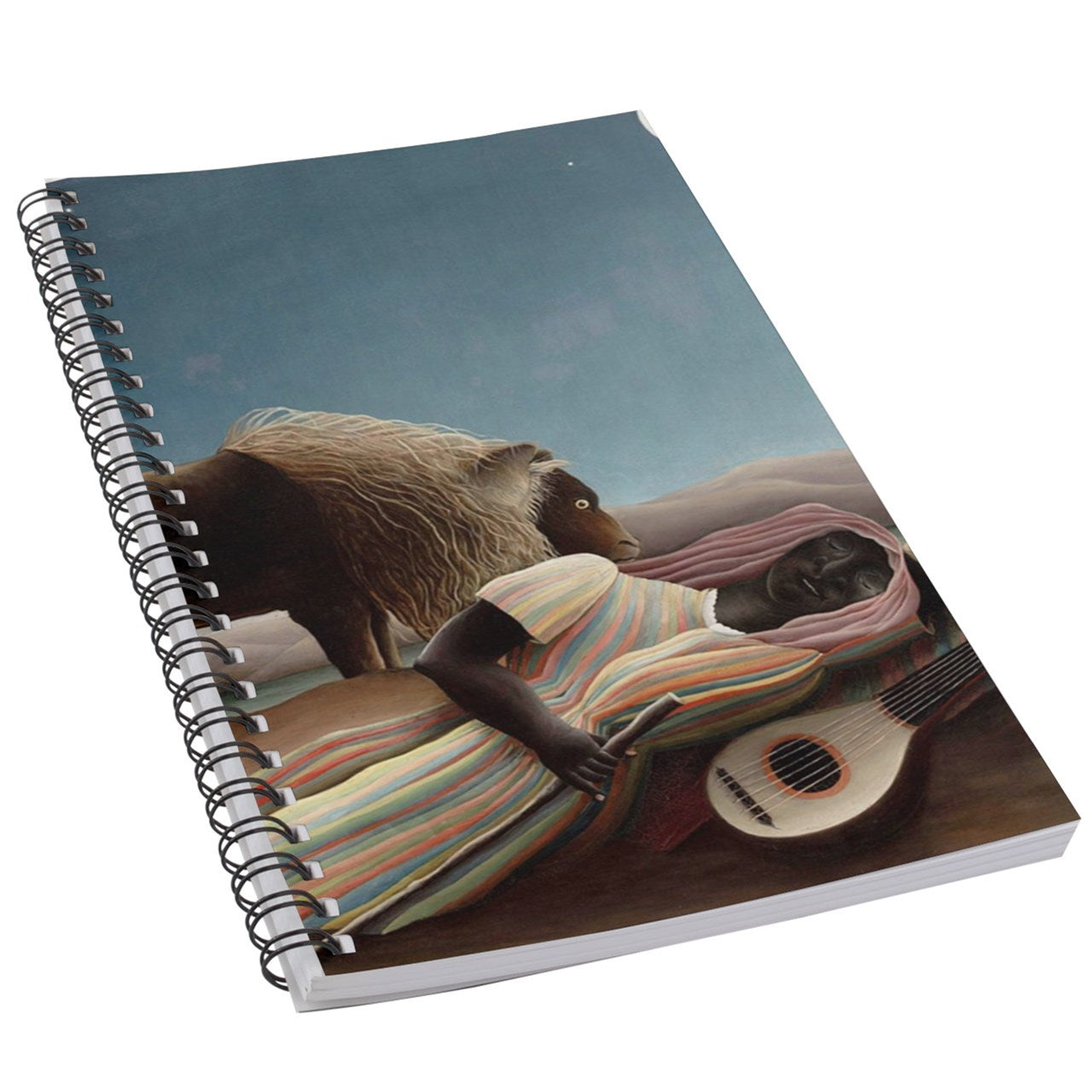 The Sleeping Gypsy Henri Rousseau Art 50 Page Lined Spiral Notebook Notebook