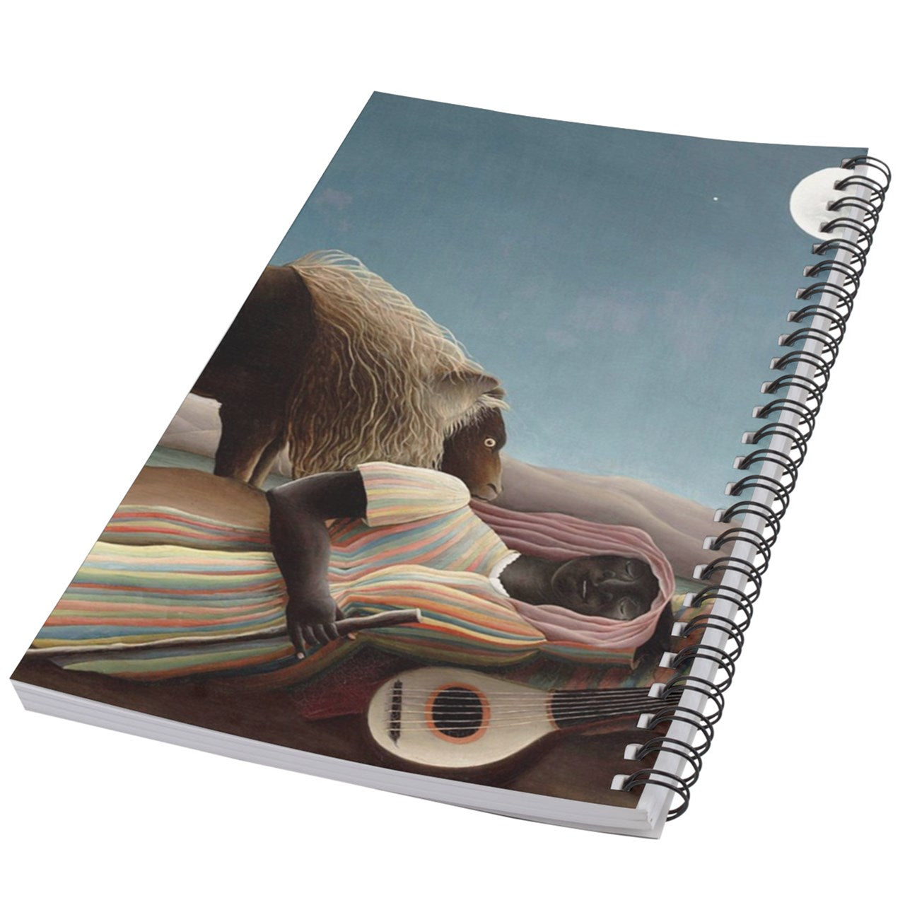 The Sleeping Gypsy Henri Rousseau Art 50 Page Lined Spiral Notebook Notebook