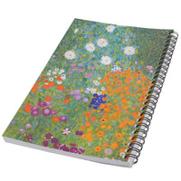 Flower Garden Gustav Klimt Art Nouveau 50 Page Lined Spiral Notebook