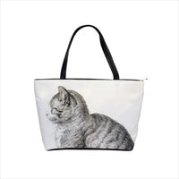 Cat Profile Art Shoulder Bag