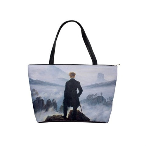 Wanderer Above Sea Fog Romanticism Art Shoulder Bag Shoulder Bag