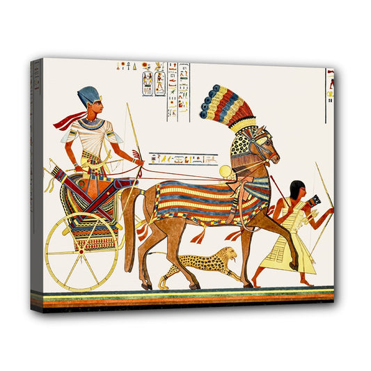 Egyptian Chariot Egypt Stretched Canvas Art Print 20 by 16 Inches 20" by 16" Art Canvas Home Decor Print Stretched Canvas wall art Stretched Canvas 20" by 16"