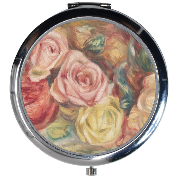 Roses Pierre-Auguste Renoir Makeup Purse Mirror Compact