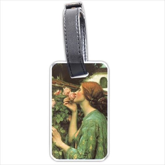 Soul Of The Rose Waterhouse Female Art Personalized Luggage Tag Female John William Waterhouse Luggage Tag Personalized Roses Travel Luggage Tags