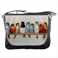 Songbirds Bird Finches Art Messenger Bag