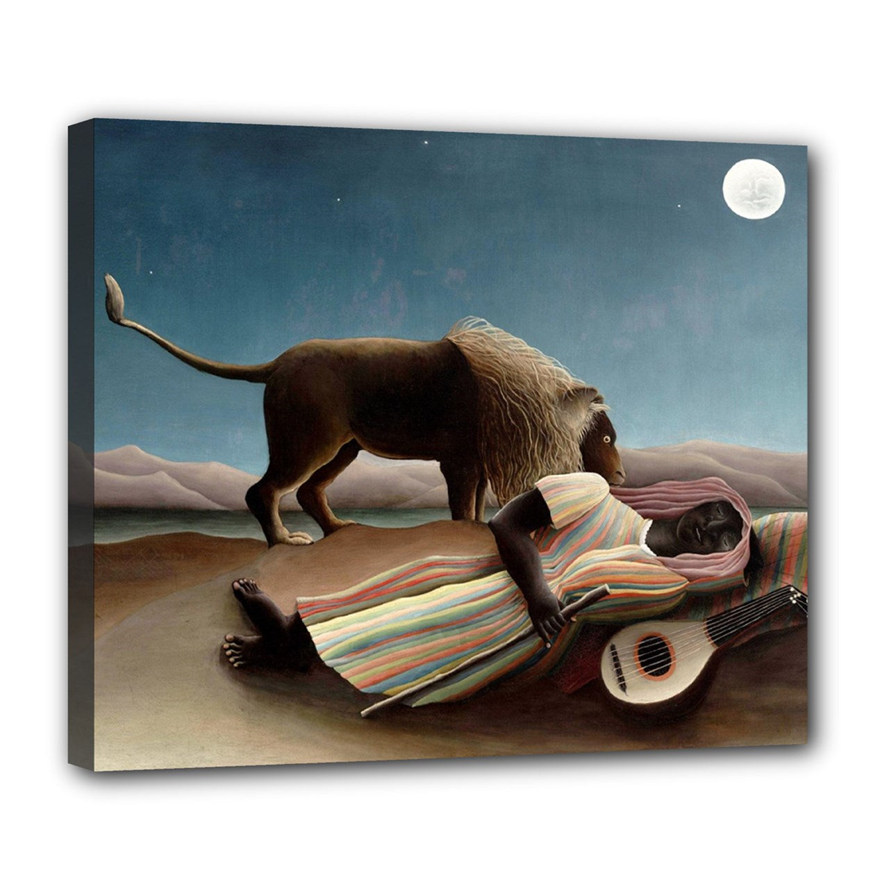 The Gypsy Henri Rousseau Stretched Canvas Wall Art Print 24 by 20 Inches 20" by 24" Art Canvas Henri Rousseau Home Decor Print Stretched Canvas wall art Stretched Canvas 24" by 20"