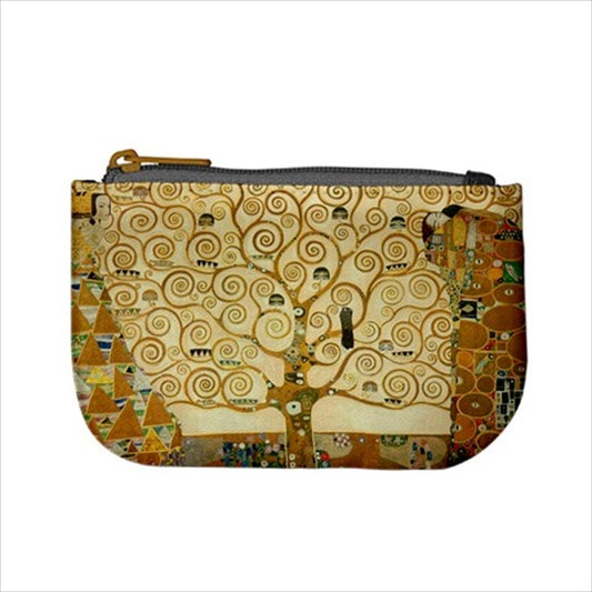 Tree of Life Klimt Art Mini Change Coin Purse Art Change Purse Coin Purse Gustav Klimt Tree Of Life Coin Purse